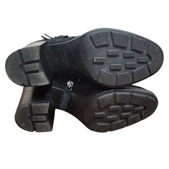 AQUATALIA Suede Lace-Up Buckle Platform Ankle Boots 6 - Picture 10 of 14